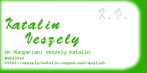 katalin veszely business card